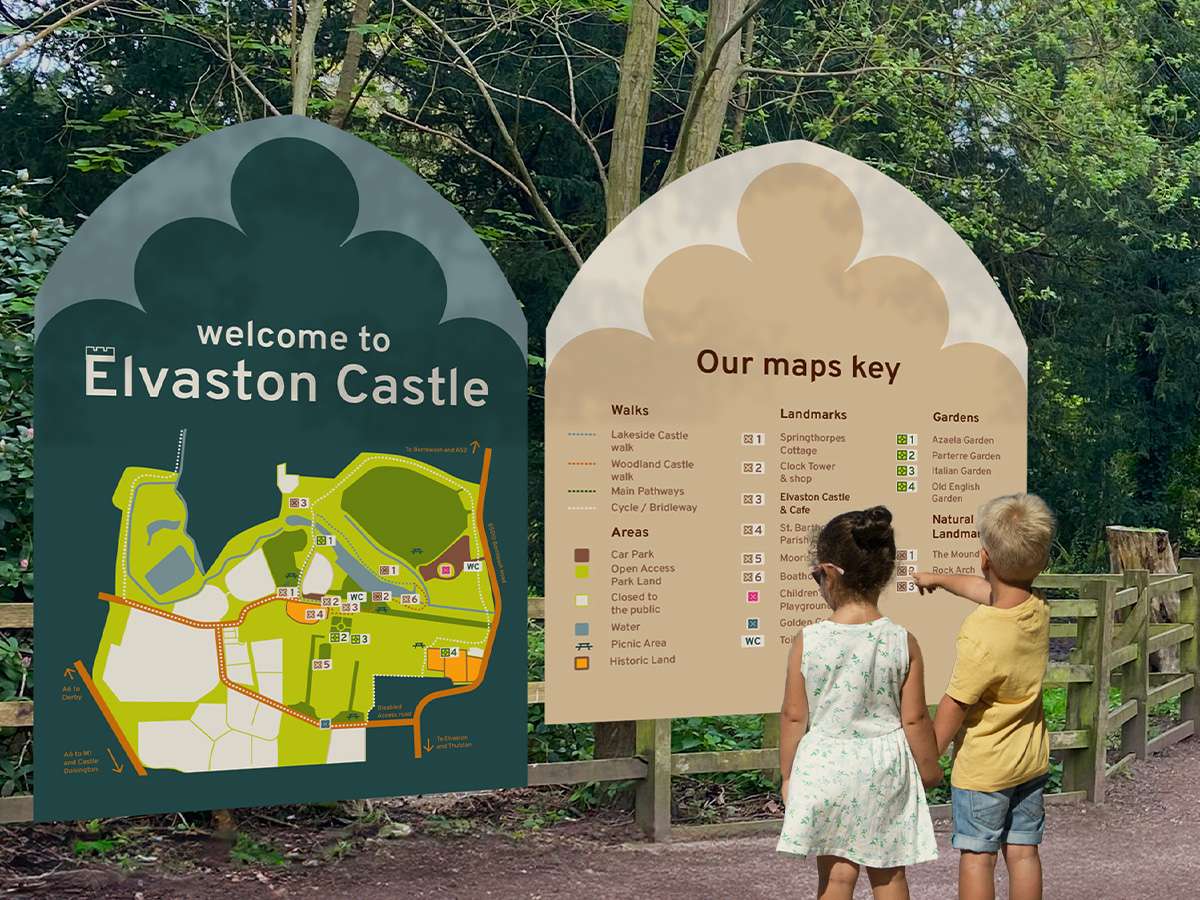 Elvaston Castle Map