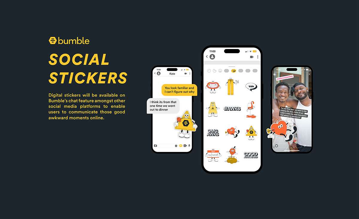 Bumble Campaign Social Stickers