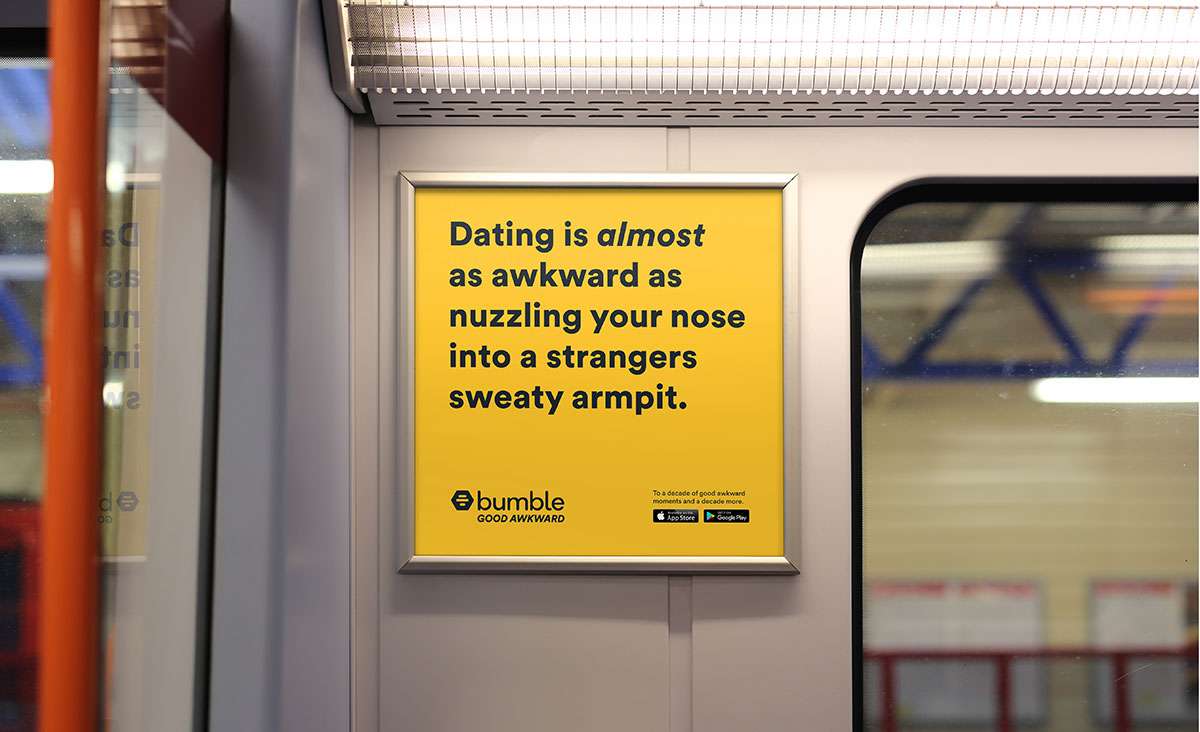 Bumble Campaign Train Advertisement