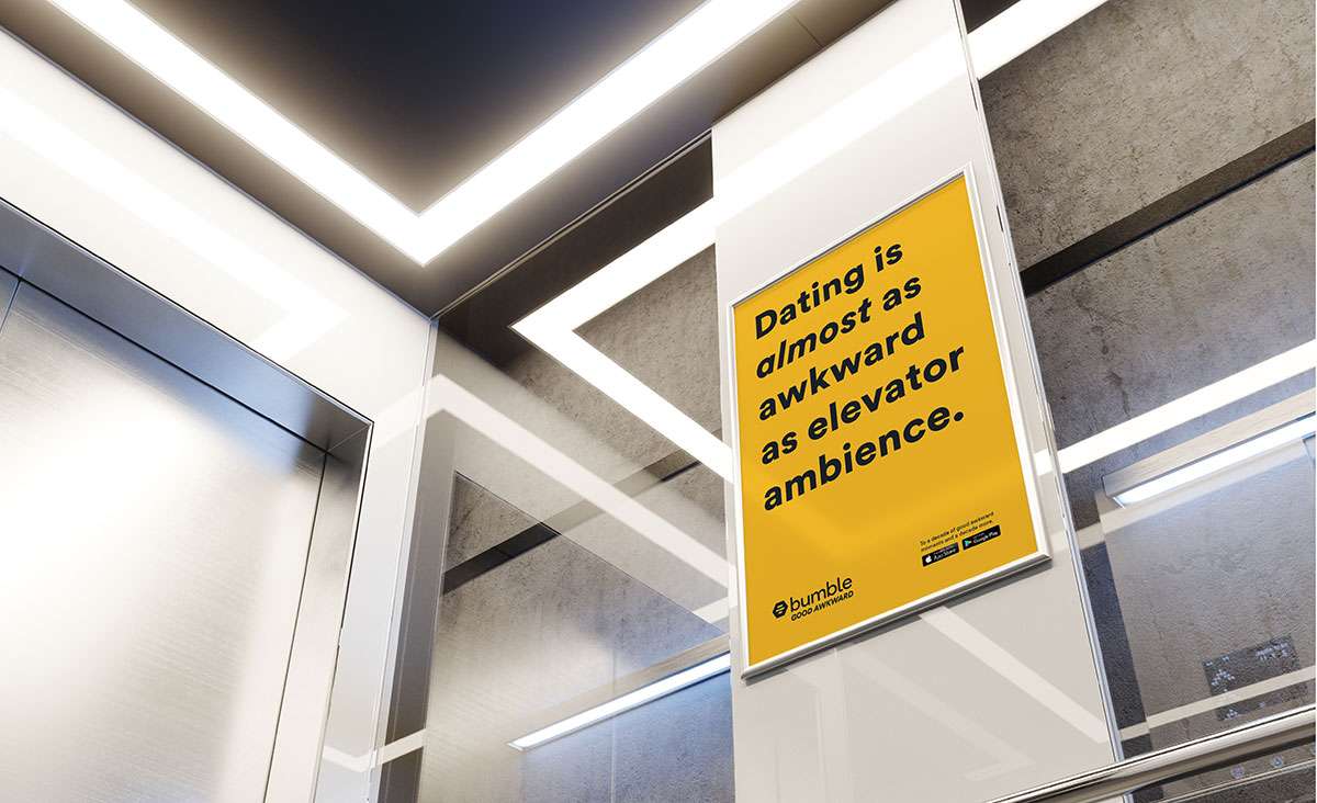 Bumble Campaign Elevator Advertisement