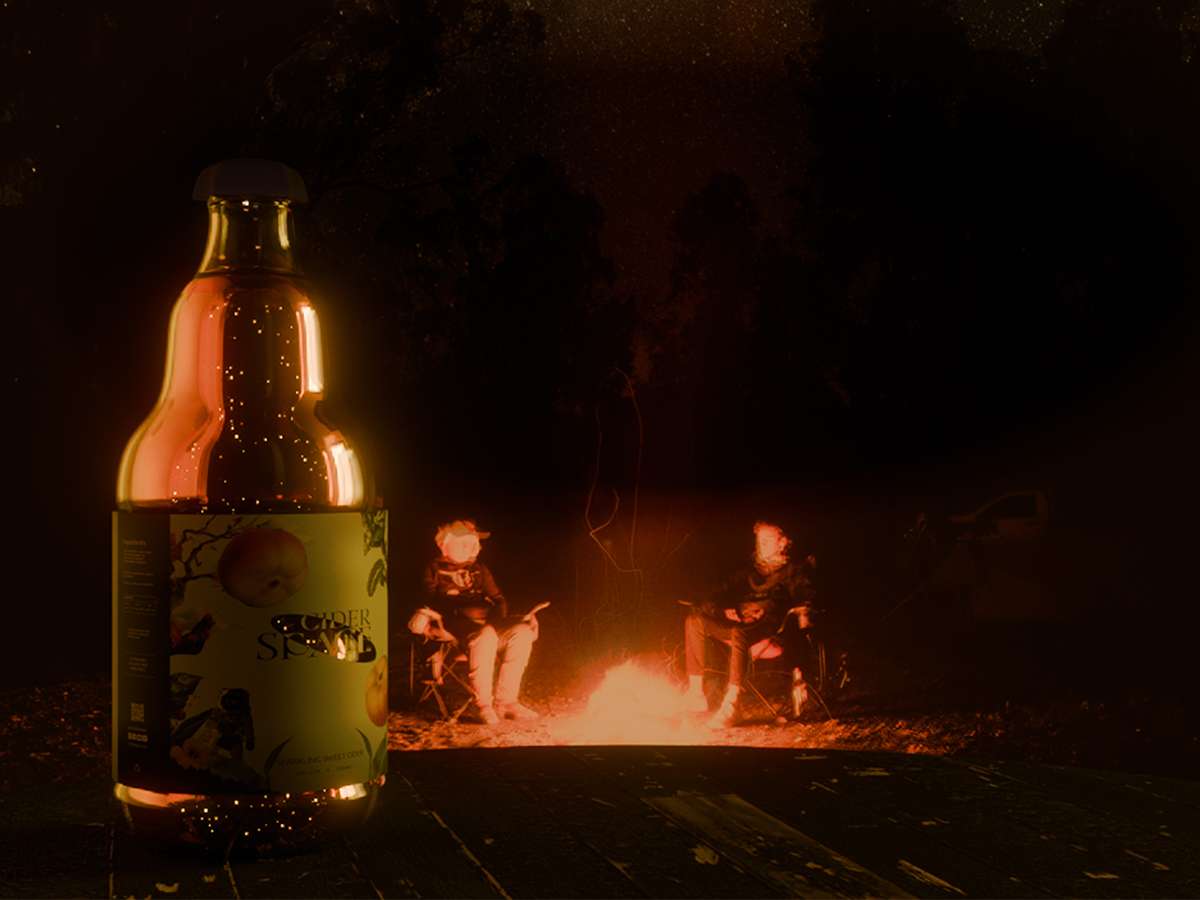 CiderSpace bottle at Stargazing event