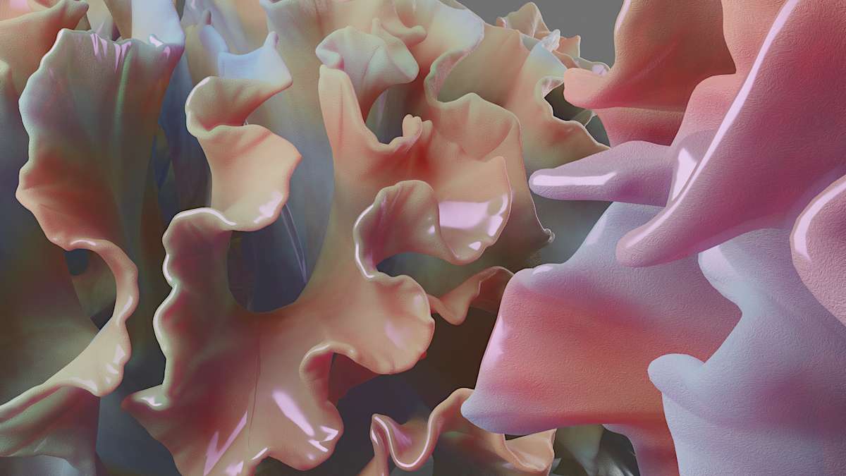 Close-up image of the animation part of 'Out of Sight, Out of Mind' experimental piece.